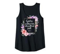 Women's God is Within Her She Will Not Fall 46 5 Bible Verse Women Tank Top