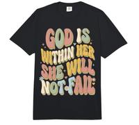 Womens God is Within Her She Will Not Fall Groovy Retro Comfort Colors Adult Heavyweight T-Shirt