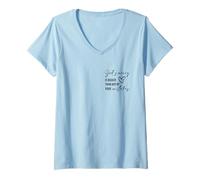 Womens God’s Mercy is Bigger Than Any of Your Mistakes Faith Quote V-Neck T-Shirt