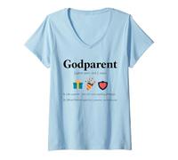 Women's Godparent Definition Novelty Graphic Men Women V-Neck T-Shirt