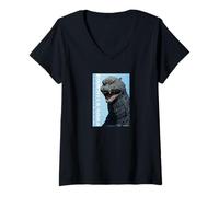 Women's Godzilla Final Wars Godzilla (2004) V-Neck T-Shirt