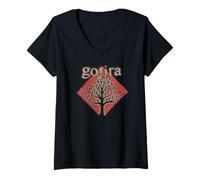 Womens Gojira The Link Single Tree V-Neck T-Shirt