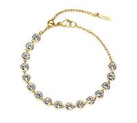 Women's golden steel bracelet and Brosway Symphonia crystals BYM154.
