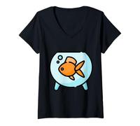 Women's Goldfish Memory - Short Term Remembering - Forget V-Neck T-Shirt