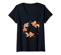 Women's Goldfish Star Summer V-Neck T-Shirt