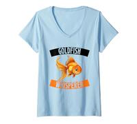 Women's Goldfish Whisperer & Goldfish Owner, Aquarium Fish V-Neck T-Shirt