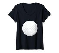 Womens Golf Ball Country Club Couples DIY Group Halloween Costume V-Neck T-Shirt