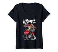 Womens Golf Cart It's a Villages Thing Golf Car Cartoon Design V-Neck T-Shirt
