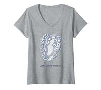 Women's Golf Course Architect Blue Print - Fun Gift Golfers Man Cave V-Neck T-Shirt