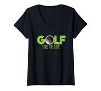 Women's Golf Fore The Love V-Neck T-Shirt