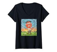 Women's Golf Grump at Dusk V-Neck T-Shirt