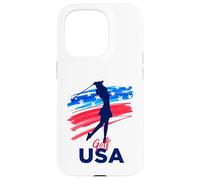 Womens Golf Support the Team Shirt USA Golf Lover USA Case for iPhone 15 Pro