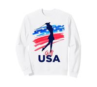 Womens Golf Support the Team Shirt USA Golf Lover USA Sweatshirt