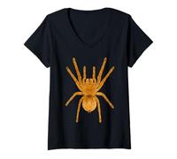 Womens Goliath Birdeater Tarantula Tropical Spider Arachnid Lovers V-Neck T-Shirt
