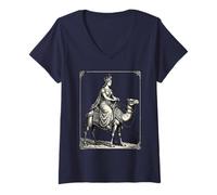 Women's Gomory A Crowned Enigma on Camelback V-Neck T-Shirt