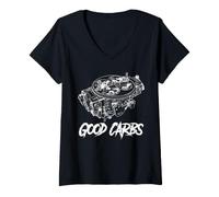 Women's Good Carbs 4 Barrel Carburetor Car V-Neck T-Shirt