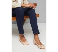 Womens Good For The Sole: Talia Comfort Block Heel Ballet Pumps Blush 7