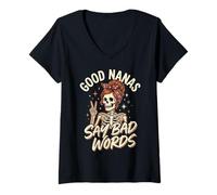 Women's Good Nanas Say Bad Words V-Neck T-Shirt