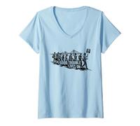 Womens Good Troubles Live On Shirt | John Lewis July 17th Tee V-Neck T-Shirt