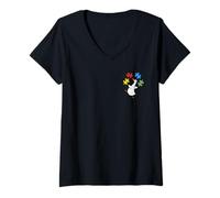 Women's Goose SPED Teacher Special Education Autism Neurodiversity V-Neck T-Shirt