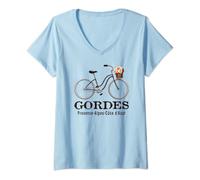 Womens Gordes Provence-Alpes-Côte d'Azur France Travel V-Neck T-Shirt