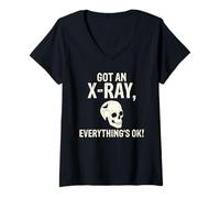 Women's Got an X-ray Everything is ok X-ray Saying V-Neck T-Shirt