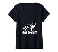 Women's Got Drool - Saint Bernard St Bernard Mom Dog Dad V-Neck T-Shirt