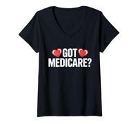 Womens Got Medicare Health Insurance Broker Agent Marketing V-Neck T-Shirt