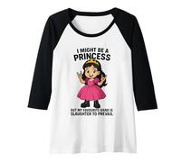 Womens Goth Princess - Slaughter To Prevail Raglan Baseball Tee