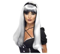 Womens Gothic Alice Black & White Checkered Chess Fancy Dress Costume Sizes 4-22
