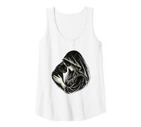 Womens Gothic Cat Mom Black Cat Soul Bond Woman Tank Top