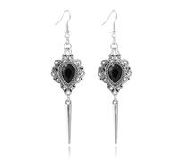 Women's Gothic Dangle Earrings Punk Style Thorns Heart Drop Vintage Crystal Vampire Halloween Witch Cosplay Jewelry, Metal, No Gemstone
