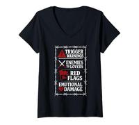 Womens Gothic Dark Romance Bookish Fantasy Literature V-Neck T-Shirt