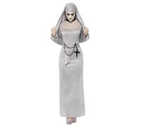 Smiffy's Adult Women's Gothic Nun Costume, Dress And Headpiece, Legends Of -