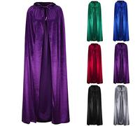 Womens Gothic Hooded Capes UK Sale Clearance Ladies Halloween Fancy Cloaks Long Poncho Solid Color Cape Casual Cloak Retro Capes Witch Cloaks Renaissance Cloak Vampire Poncho Party Cosplay Cape