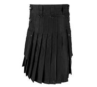 Women's Gothic Skirt, Large Size, Steampunk Skirt, Vintage Irregular Pleated Trapeze Cut Casual Renaissance Medieval Chic Streetwear Cosplay Mini Skirt for Carnival and Halloween