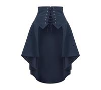 Women's Gothic Steampunk Skirt UK, Ladies Vintage Victorian Skirts Renaissance Mini Skirt Medieval Dress Irregular Hem Skirts Fancy Party Dresses Retro Dance Gown Skater Clubwear Gothic Clothing