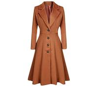 Women's Gothic Velvet Trench Coat Long Sleeve Lapel Vintage Long Cardigan Coat Steampunk Fall Winter Warm Overcoats