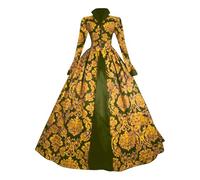 Women's Gothic Victorian Dress Vintage Tea Party Ball Gown Medieval Evening Dress