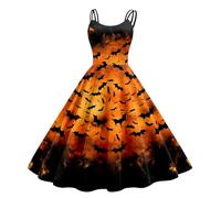 Women's Gothic Witch Dress, Adult Women Ladies Dress Adults Classic Vampiress Fancy Costume Plus Size Halloween Fancy Costumes for Women Casual Dresses for Party Cosplay Accessories