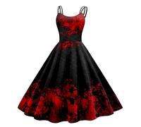 Women's Gothic Witch Dress, Adult Women Ladies Dress Adults Classic Vampiress Fancy Costume Plus Size Halloween Fancy Costumes for Women Casual Dresses for Party Cosplay Accessories