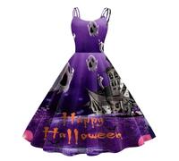 Women's Gothic Witch Dress, Adult Women Ladies Dress Adults Classic Vampiress Fancy Costume Plus Size Halloween Fancy Costumes for Women Casual Dresses for Party Cosplay Accessories