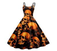 Women's Gothic Witch Dress, Adult Women Ladies Dress Adults Classic Vampiress Fancy Costume Plus Size Halloween Fancy Costumes for Women Casual Dresses for Party Cosplay Accessories