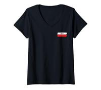 Womens GR11 Trail Marker Pyrenees Hiking Route V-Neck T-Shirt