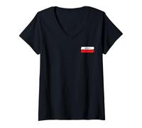 Womens GR221 Trail Marker Mallorca Dry Stone Route Hiking V-Neck T-Shirt