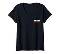 Womens GR7 Trail Marker Pyrenees to Andalusia Hiking Route V-Neck T-Shirt