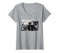 Womens Grace Jones Do Or Die Singer Andy Warhol Michael Grecco V-Neck T-Shirt