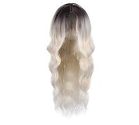 Women's Gradient Long Curly Hair Medium Split Large Wave Headwear Large Wave Wig Gradual Wig Wigs for Women