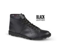 Grafters Mens Original Coated Leather Retro Monkey Boots