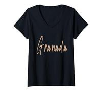 Womens Granada Nicaragua Vintage Elegant Design V-Neck T-Shirt